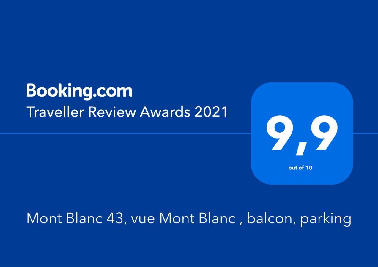 شقة Mont Blanc 43, Vue Mont Blanc , Balcon, Parking شامونكس المظهر الخارجي الصورة