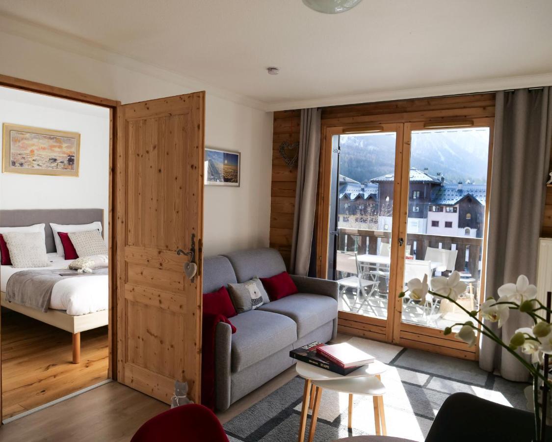 شقة Mont Blanc 43, Vue Mont Blanc , Balcon, Parking شامونكس المظهر الخارجي الصورة