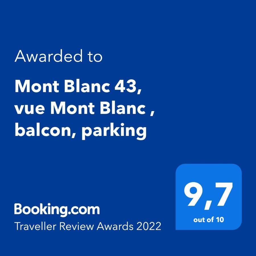 شقة Mont Blanc 43, Vue Mont Blanc , Balcon, Parking شامونكس المظهر الخارجي الصورة
